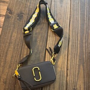 Marc Jacobs Black and Yellow Crossbody Bag